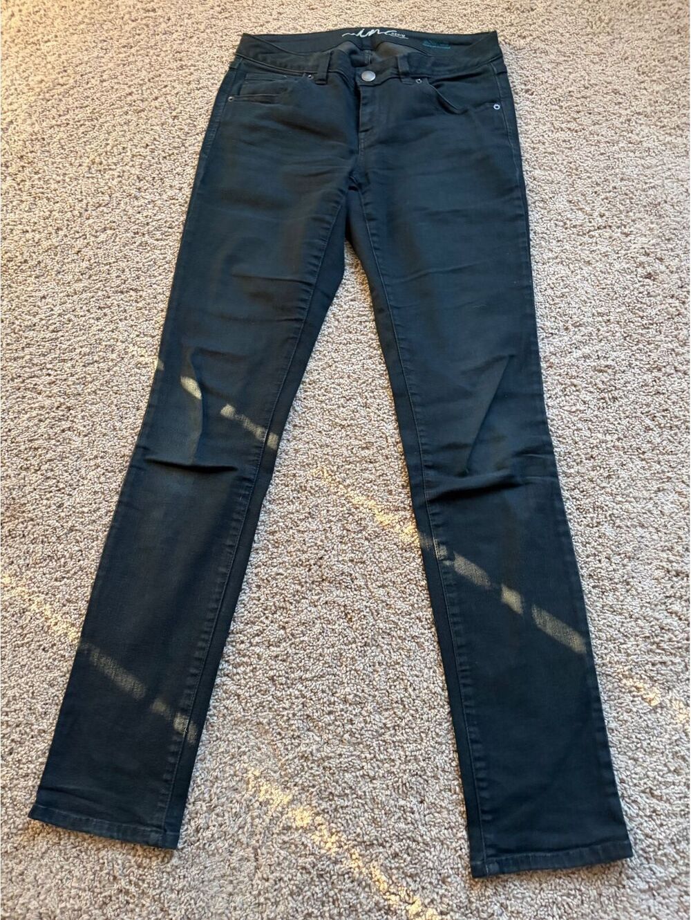 Women's INC International Concepts black skinny jeans regular fit long black 6L
